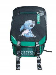 Viackomorový školský batoh Lilo and Stitch hnaun Odtiene zelenej